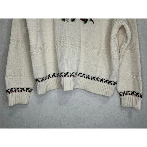 CABELAS Womens Sweater Embroidered Chunky Knit Pullover MEDIUM Lot Of 2 Grandpa - Picture 10 of 14